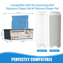 Zippland large-capacity diaper bag refill reduces trips to the bin during busy days