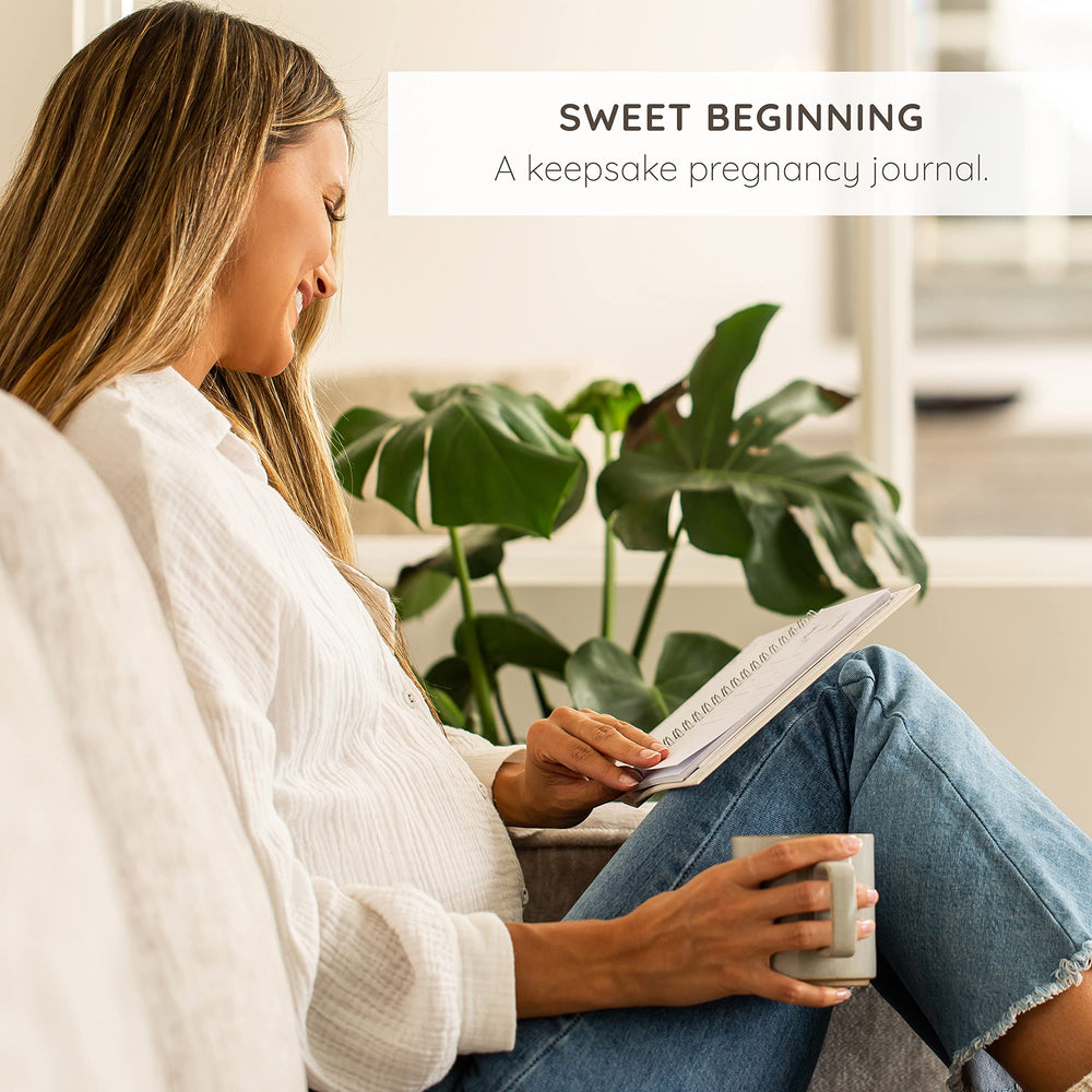 ZIRI & ZANE Keepsake Pregnancy Journal coming home pages celebrate nursery moments and family memories.