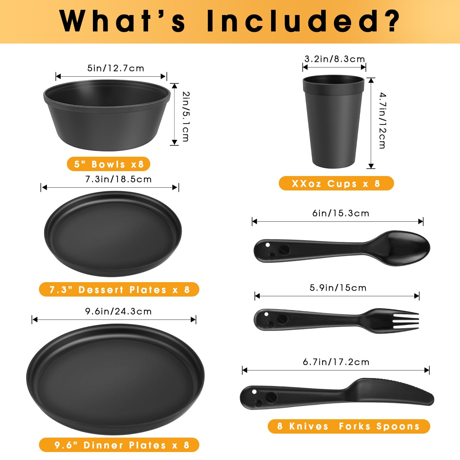 ZIVONA durable PP kid dinnerware for everyday use.