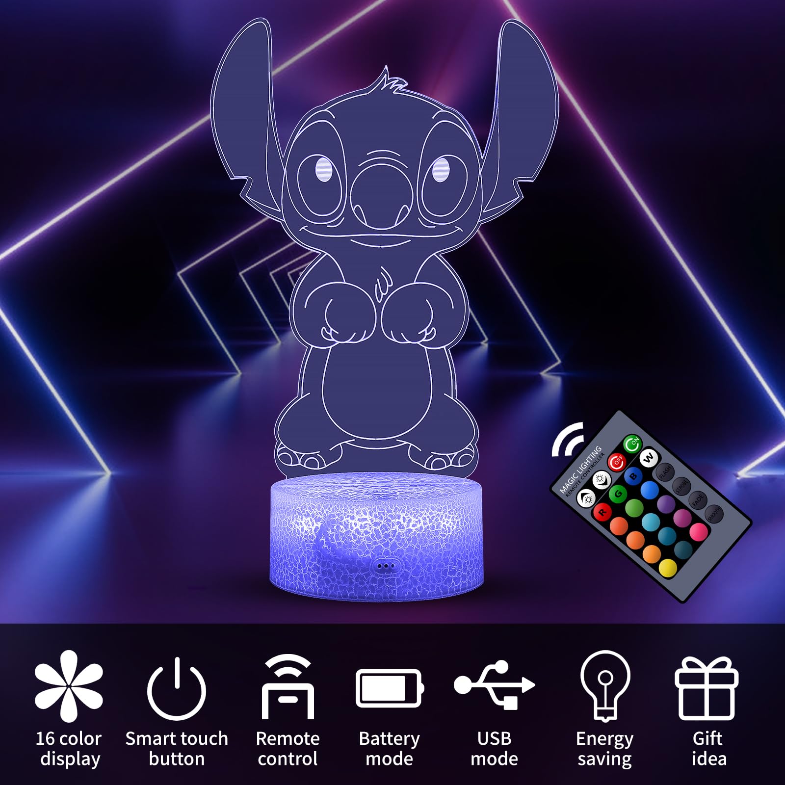 ZIXEAR kid-friendly bedside light with gentle glow