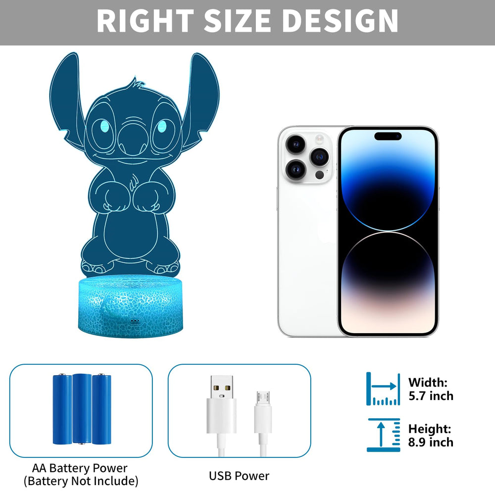 ZIXEAR touch-control night light changes colors at a tap