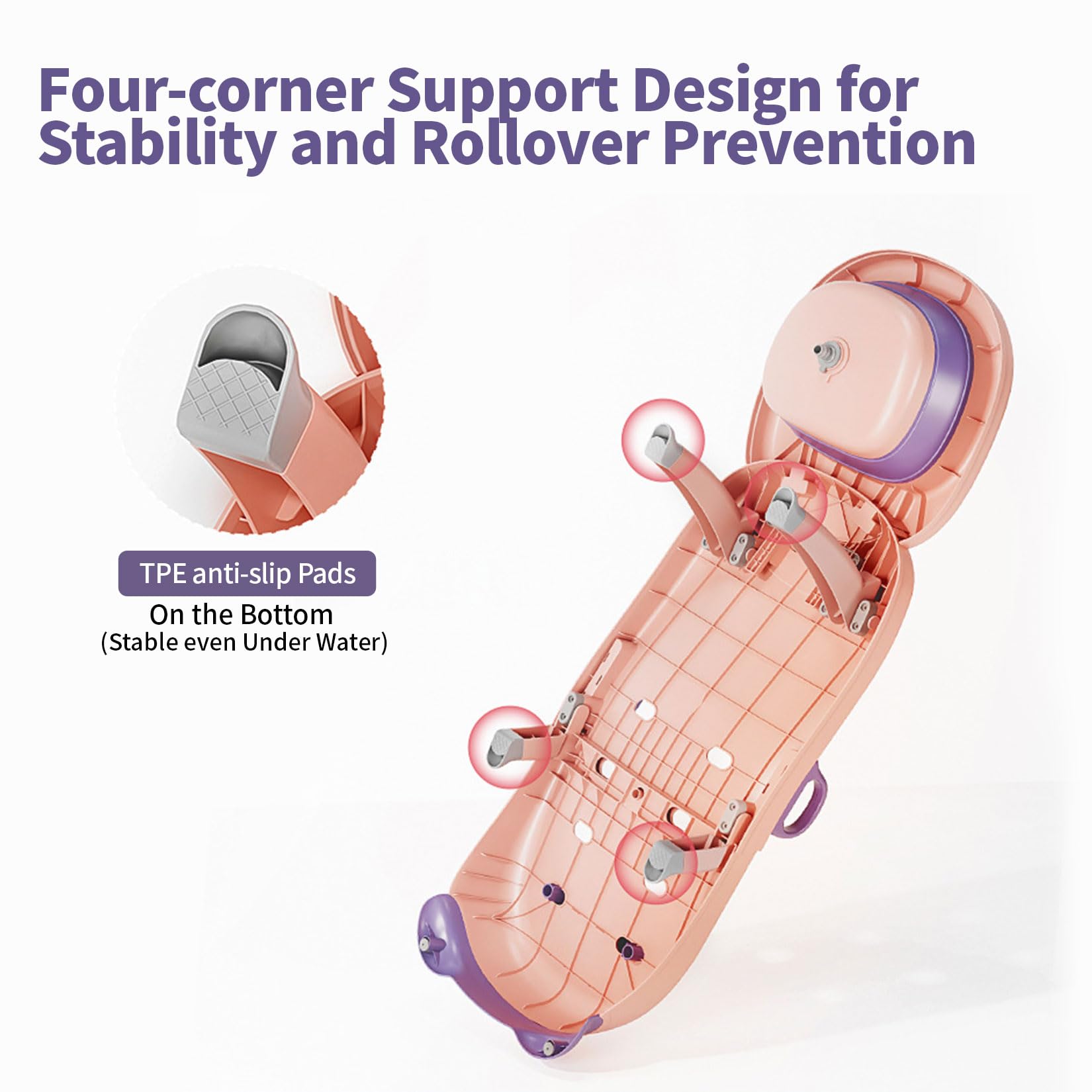 ZIXNEXKOO anti tip base supports up to 150 lbs