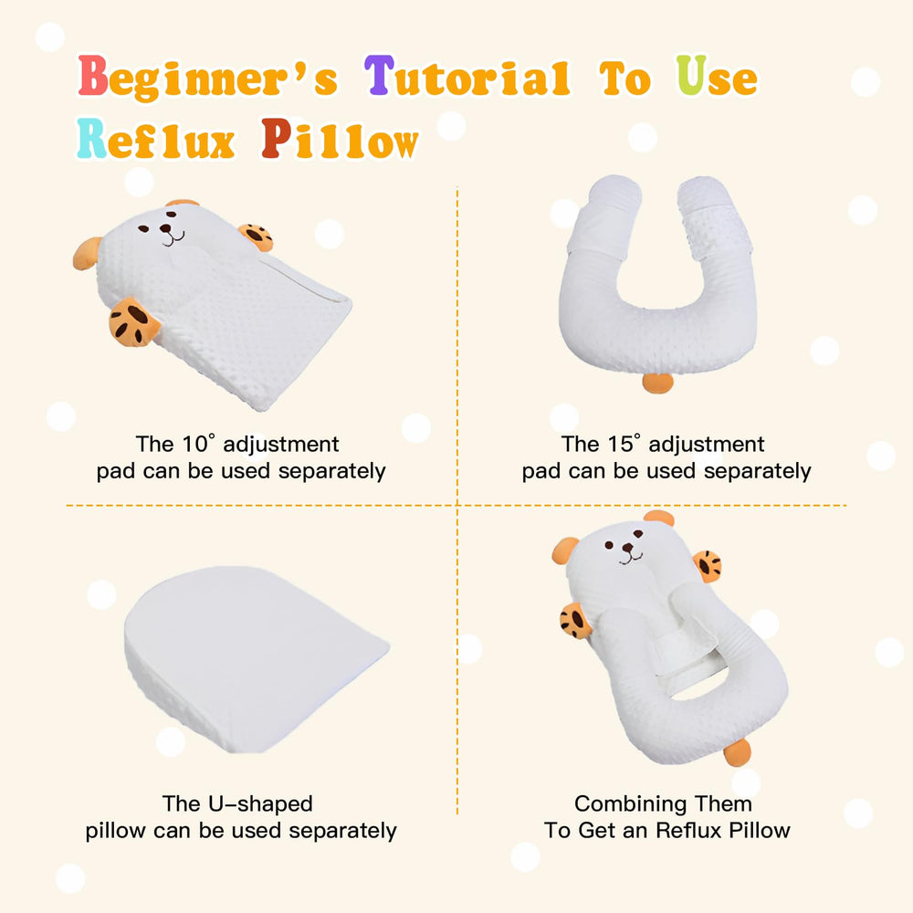 ZIXNEXKOO baby pillow tummy time use shown in action.