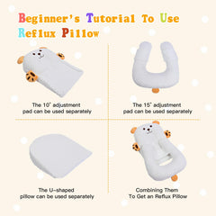 ZIXNEXKOO baby pillow tummy time use shown in action.