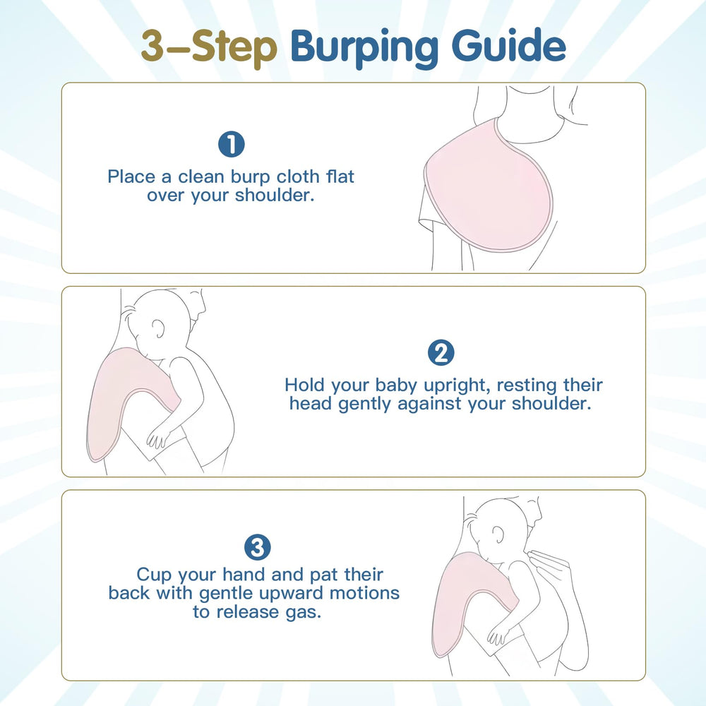 ZIXNEXKOO burp cloths prewashed, newborn-safe right away.