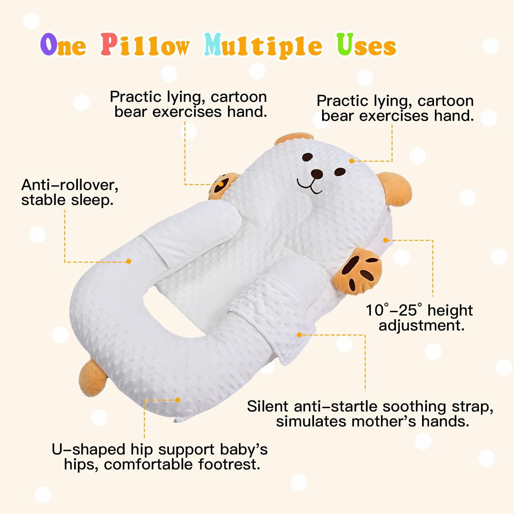 ZIXNEXKOO pillow with machine-washable cover emphasizes easy care.