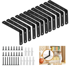 Ziyue 12-pcs wall anchors close-up showing robust metal construction for secure furniture.