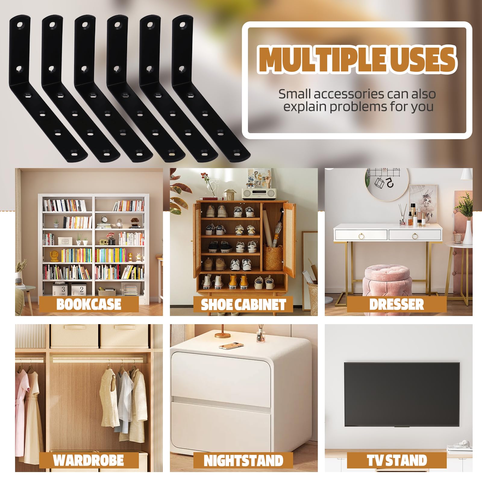 Ziyue bookcase secured to wall showing improved safety in living spaces.