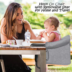 ZJNBMTFY Hook On Chair attaches to table for quick dining setup