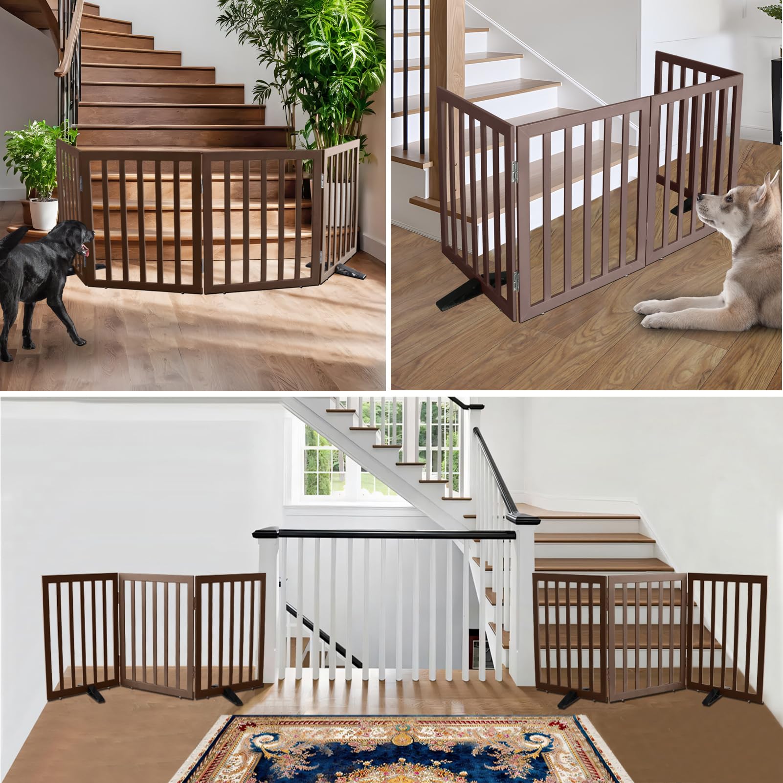 ZJSF cedar wood pet gate hinges provide durable, secure panel connection and long-lasting performance.