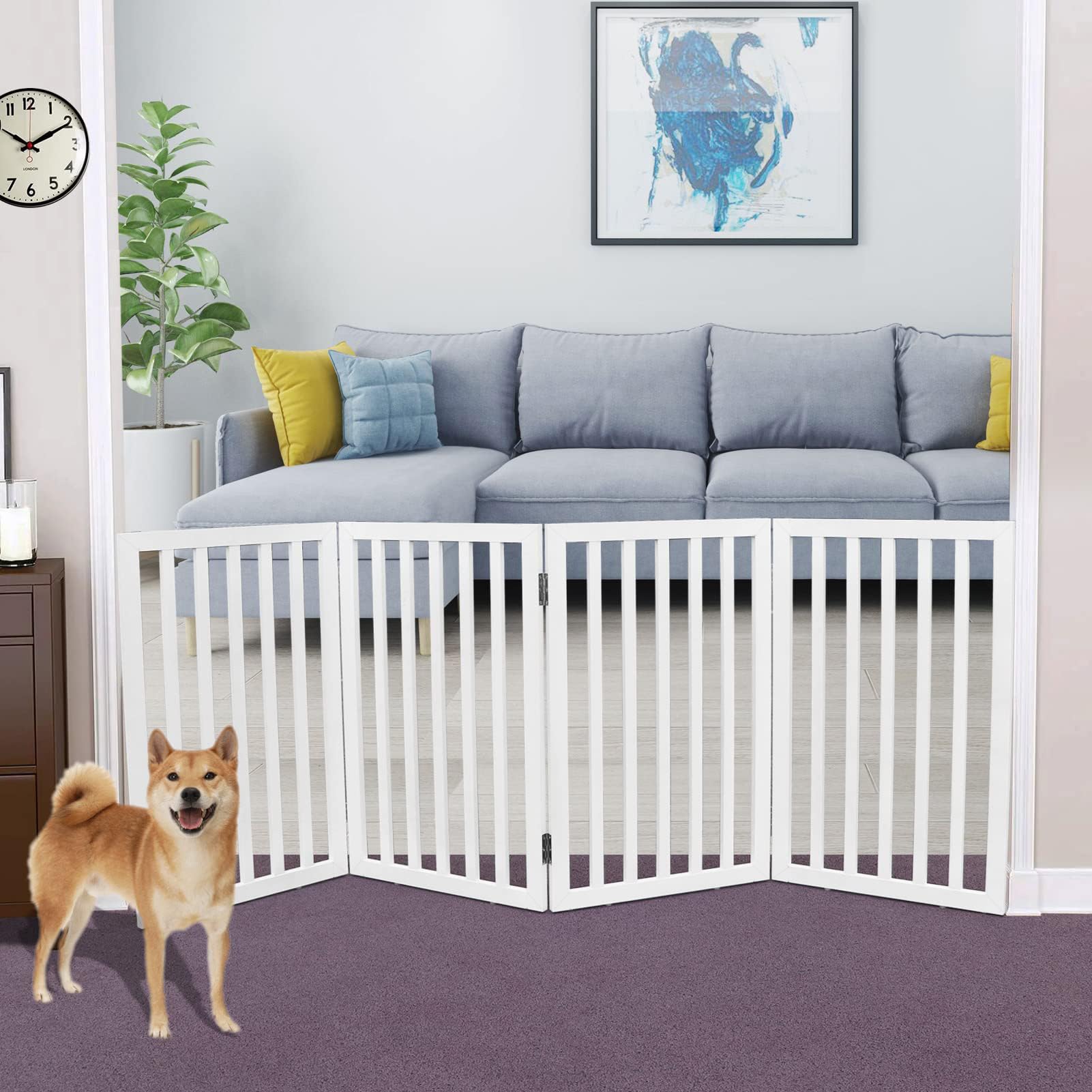 ZJSF 32-inch height keeps pets contained while maintaining visibility