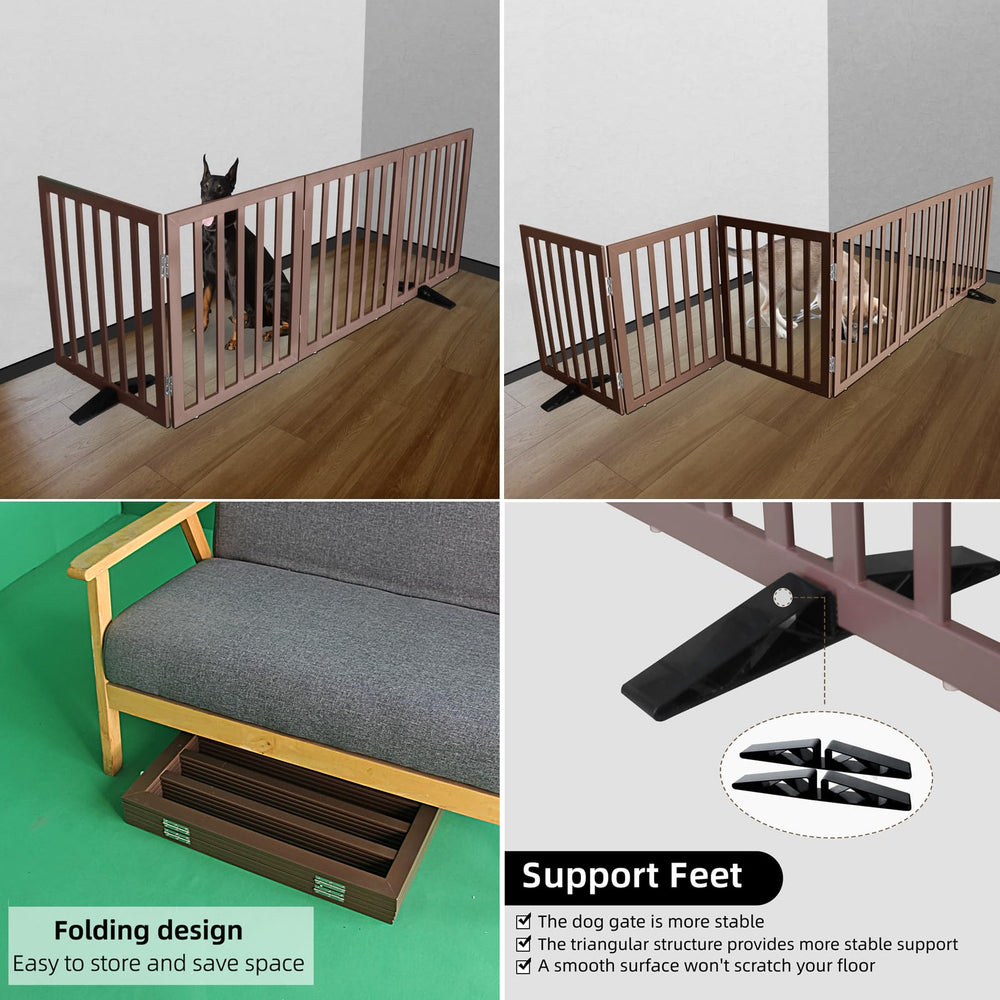 ZJSF collapsible gate folded compactly for storage