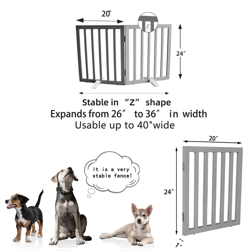 ZJSF grey finish dog gate complements modern interiors