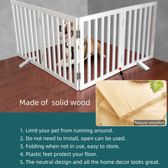 ZJSF cedar wood gate on non-slip feet protects floors during use.