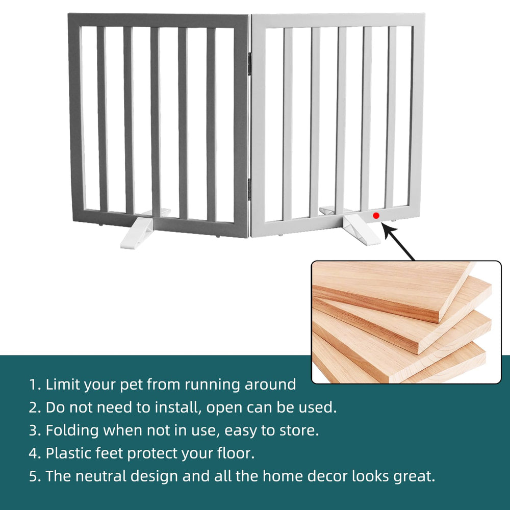 ZJSF gate with non-slip feet protects floors during use