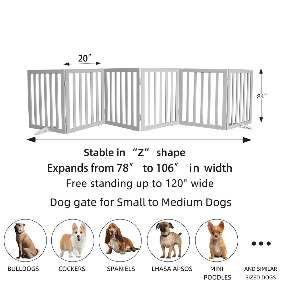 ZJSF gate opened to 120 inches, suitable for large spaces like hallways.