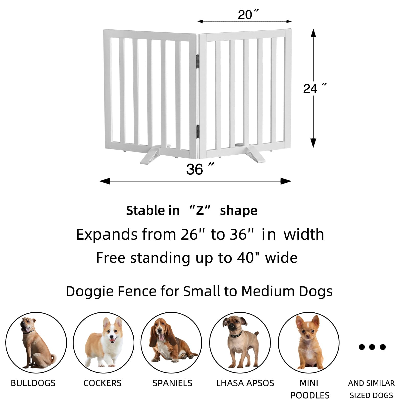 ZJSF dog gate securing a stair area as a safe boundary