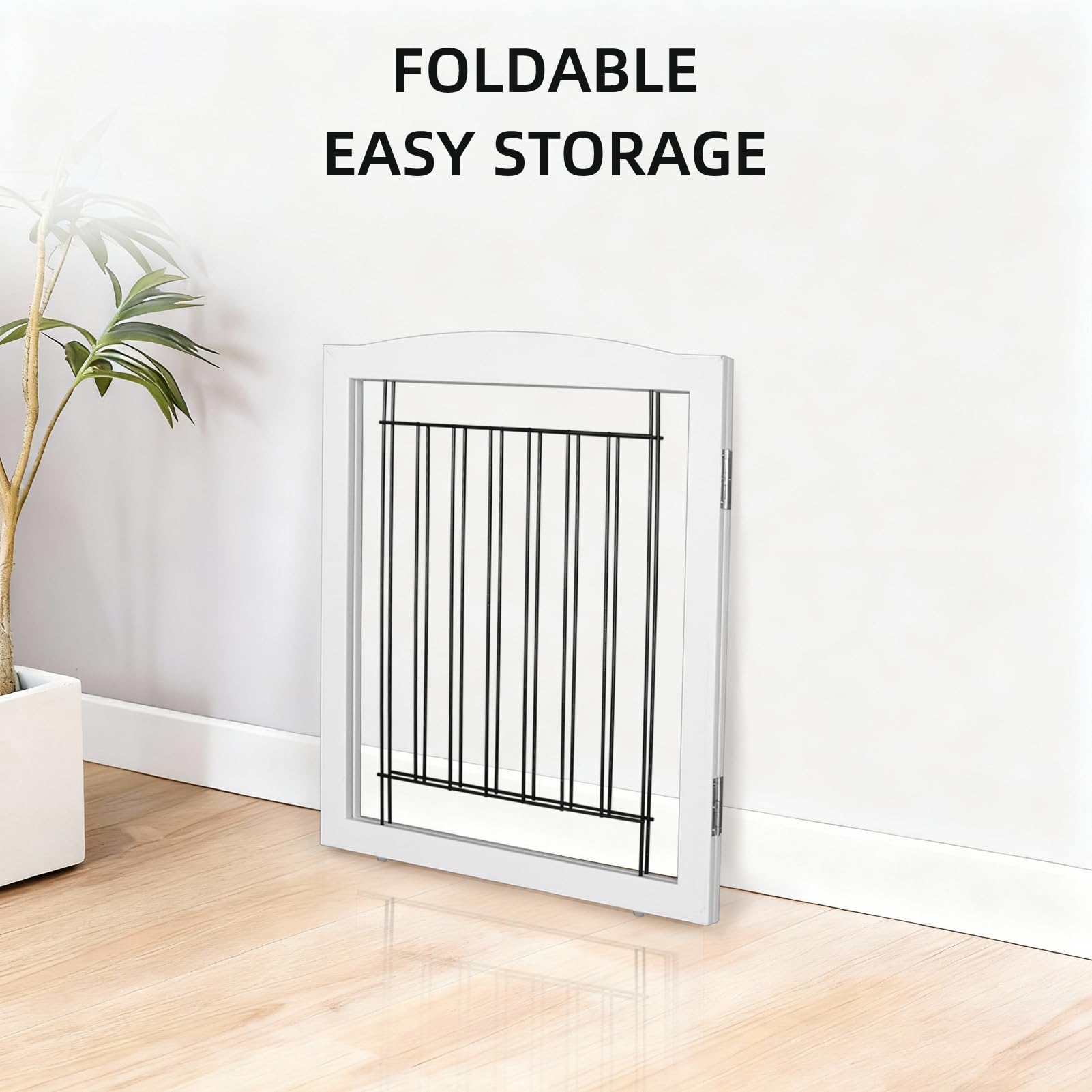 ZJSF dog gate stairs-use supports safe top-to-bottom transitions for stairs.
