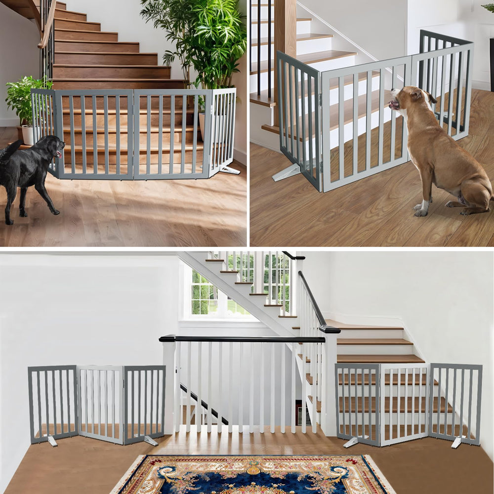 ZJSF two-panel gate with stainless hinges for durable setup