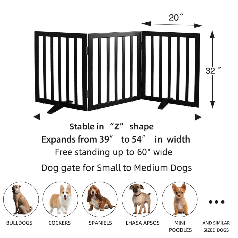 ZJSF cedar-wood gate blocks stairs and doorways without permanent installation.