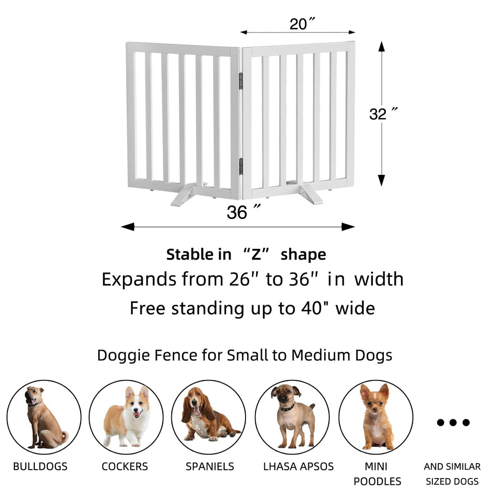 ZJSF doorway ready dog gate shown for doorway containment.