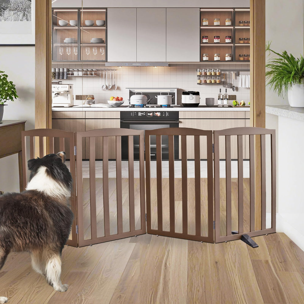 ZJSF foldable dog gate shown in room use for doorways and stair landings