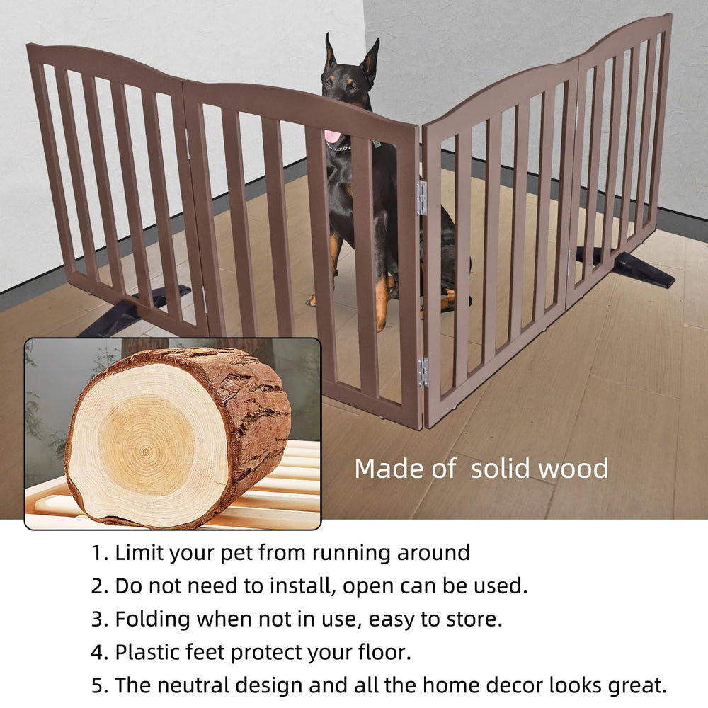 ZJSF foldable gate features non-slip feet to protect floors
