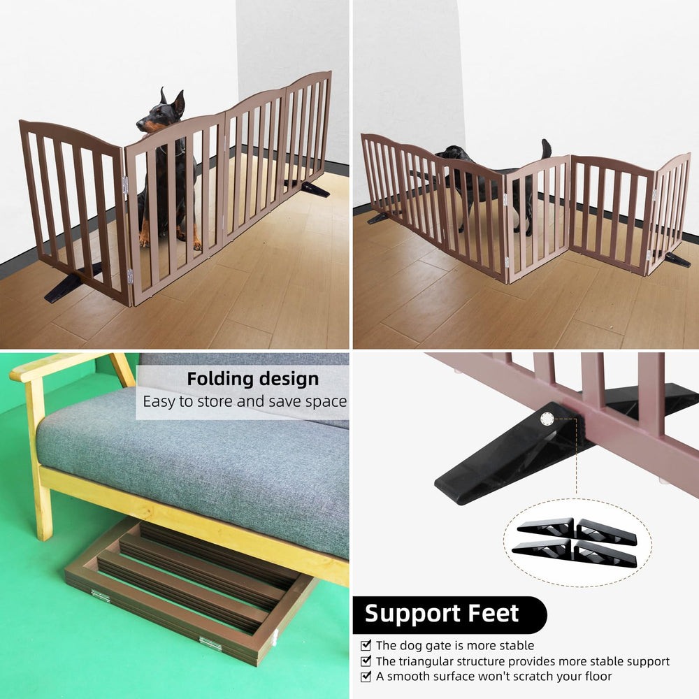 ZJSF foldable gate open width 80 inches creates a wide barrier