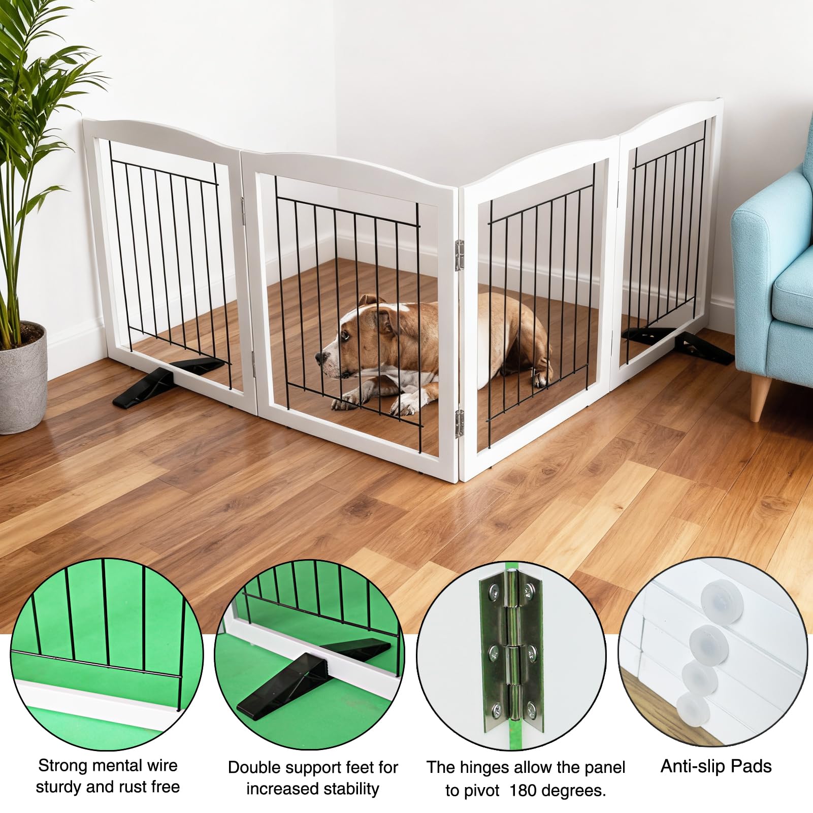 ZJSF four-panel design folds into a narrow corridor.