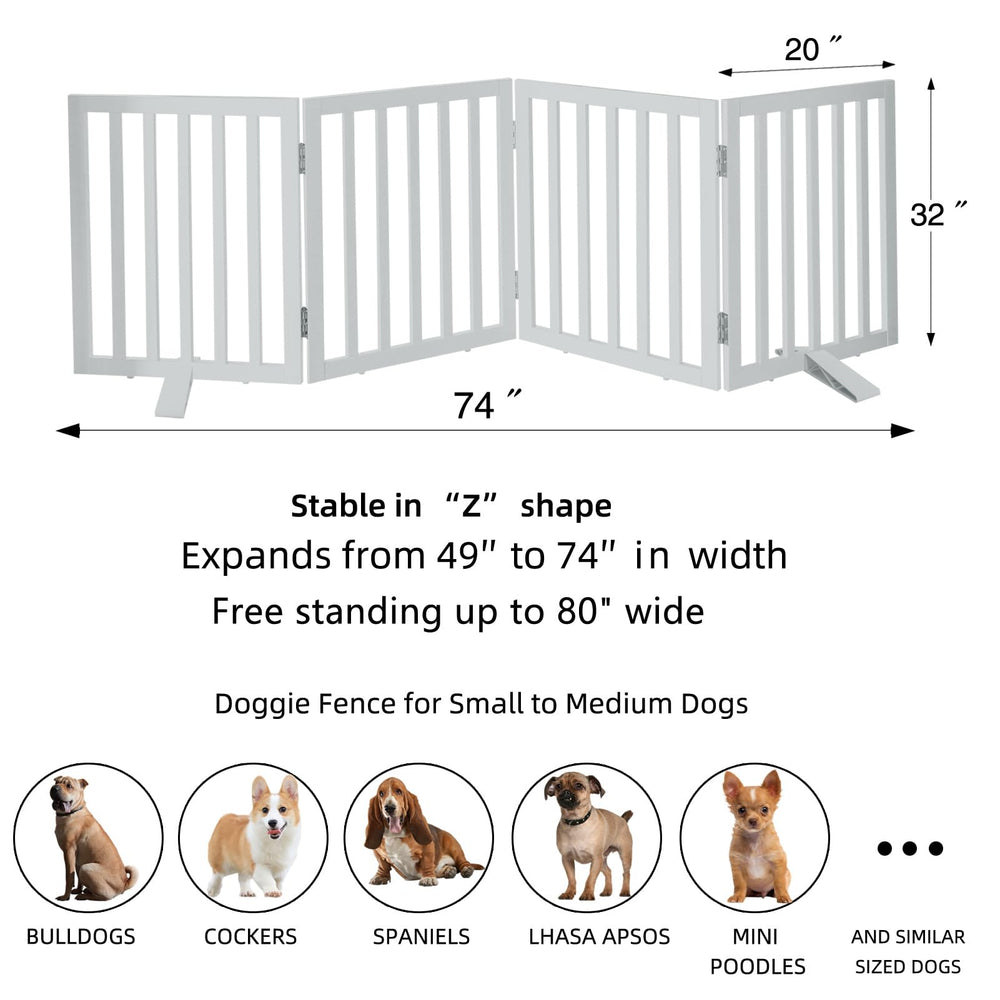 ZJSF stair-gate setup keeps pets safely away from stairs.