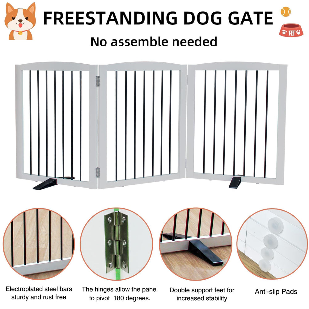 ZJSF modern white wood gate complements contemporary interiors and decor.