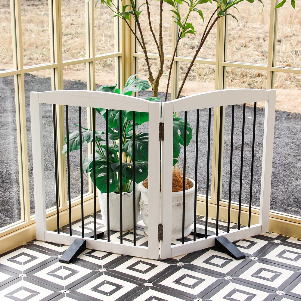 ZJSF fully assembled gate ready to unfold