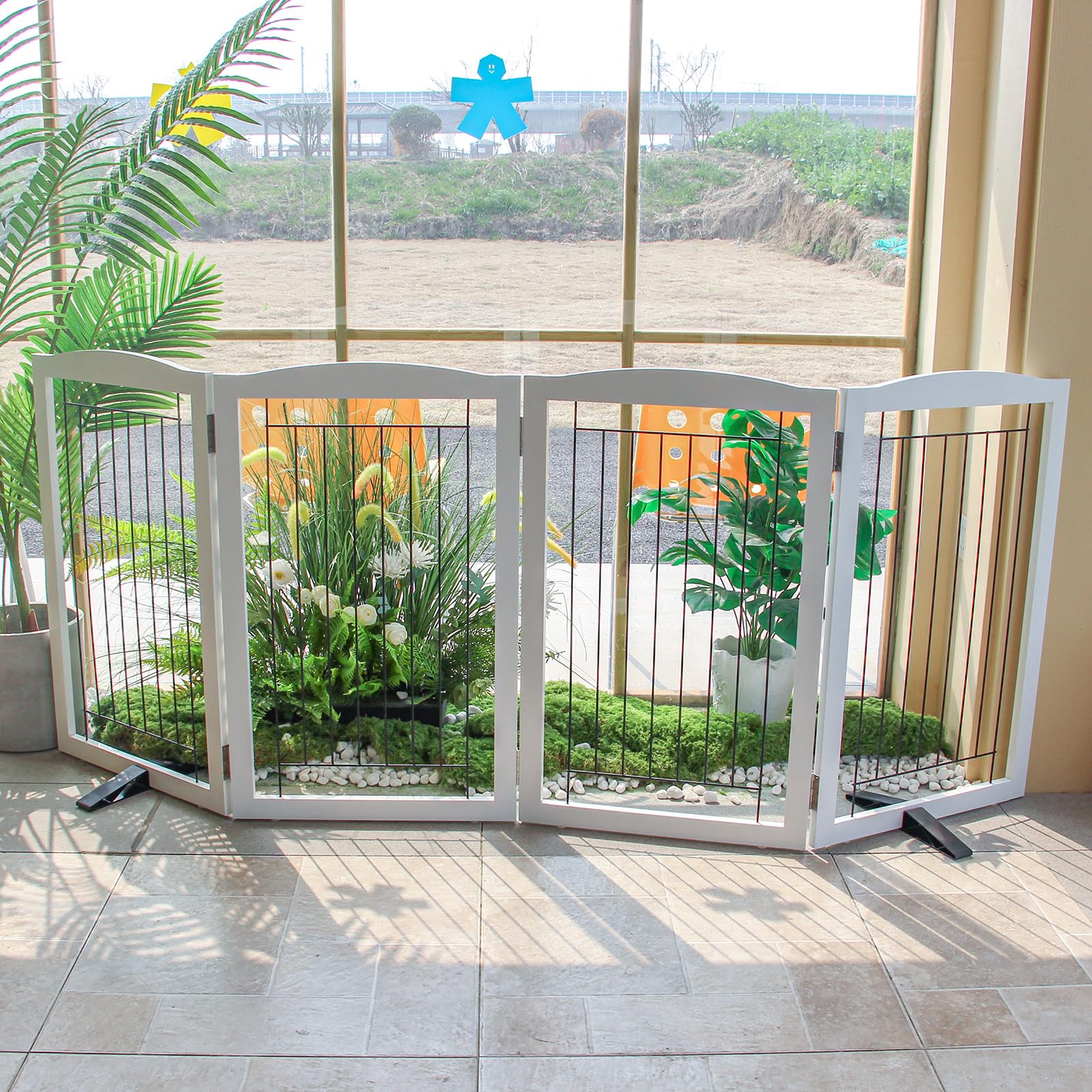 ZJSF no-assembly gate is ready to unfold and use.