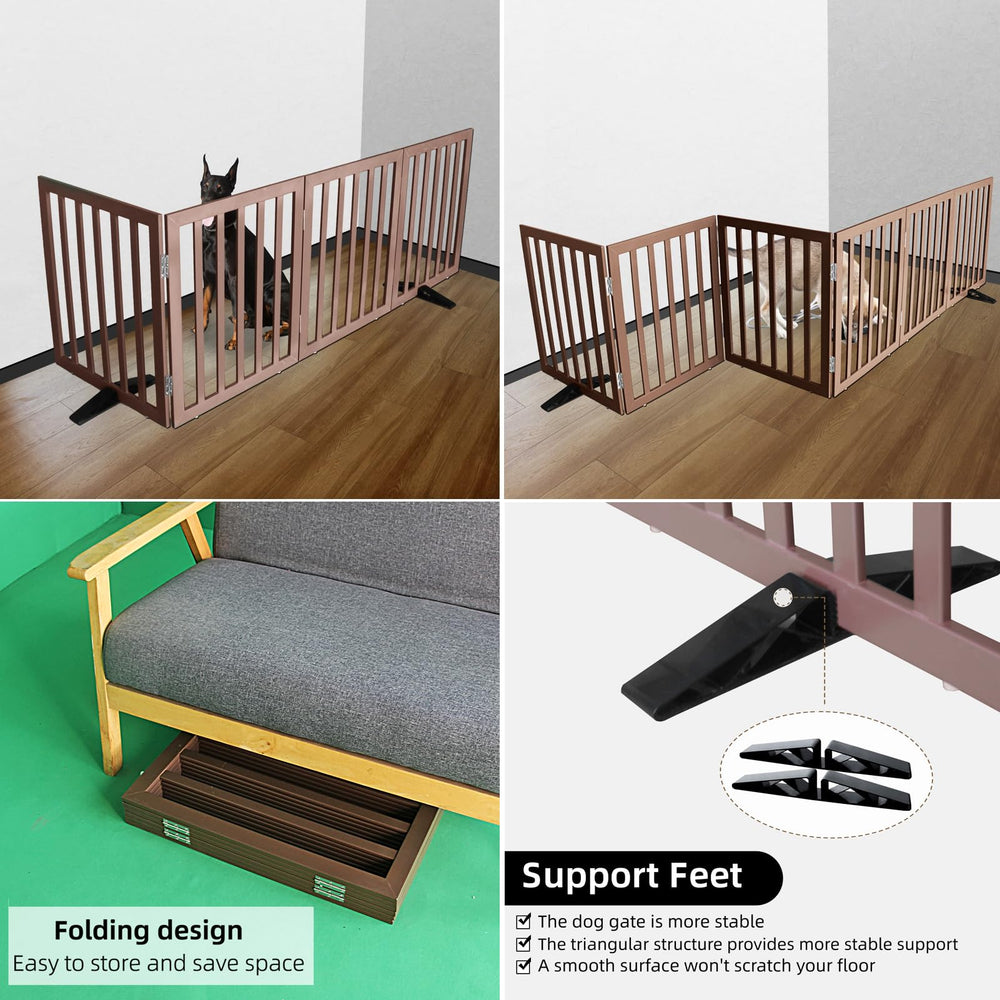 ZJSF no-assembly pet gate ships ready, quick setup for instant doorway or hallway containment.