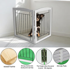ZJSF no-assembly pet gate ready to use right away in any room.