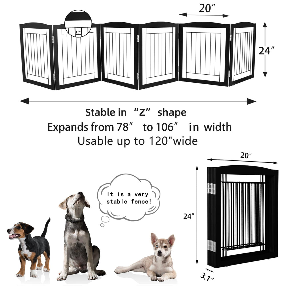 ZJSF dog gate with non-slip rubber feet protects floors.