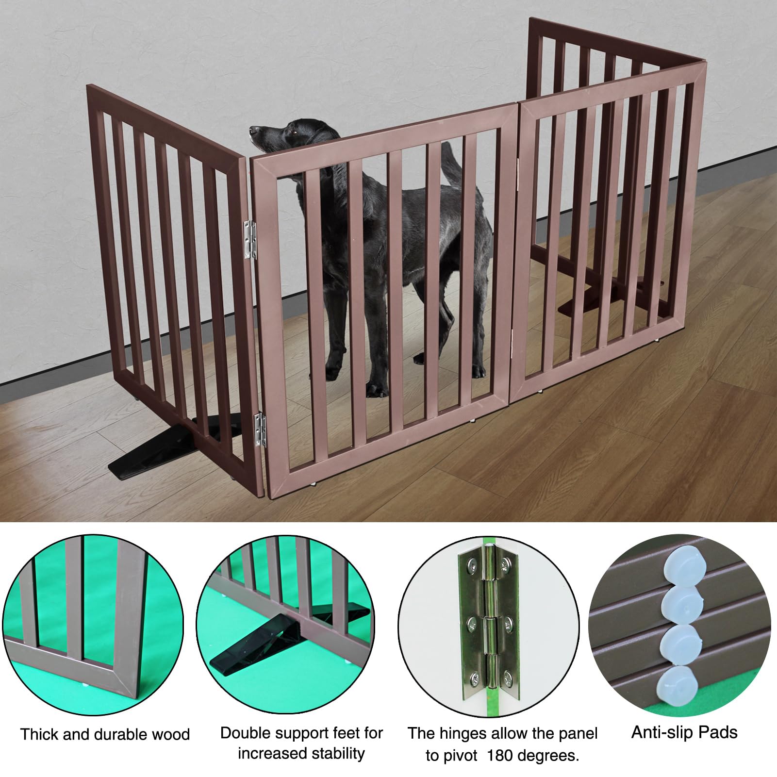 ZJSF 80-inch opened width gates boundaries in large spaces.