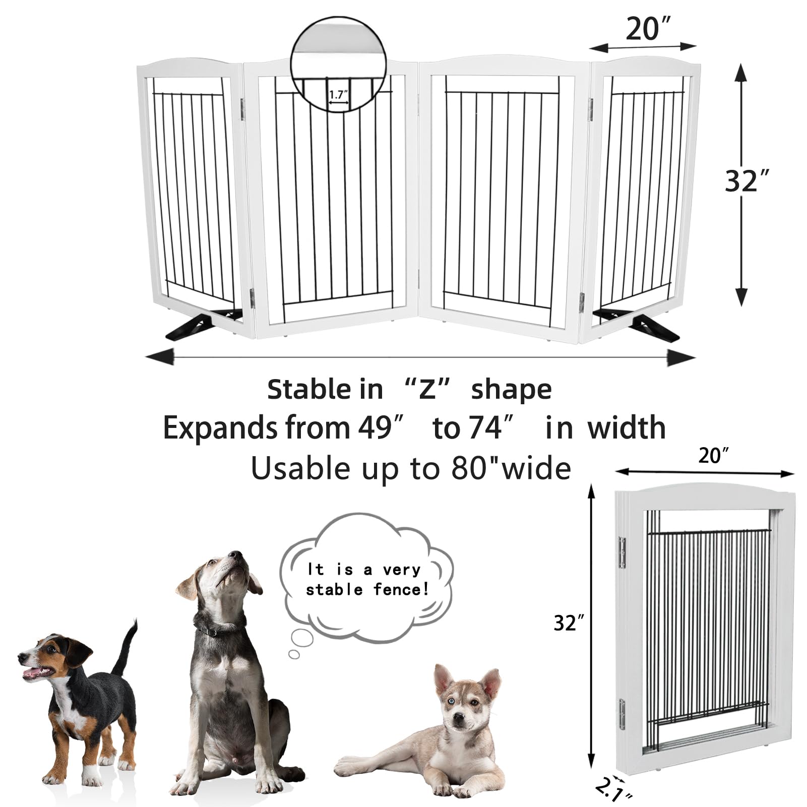 ZJSF open width 80 inches provides flexible passage in hallways.