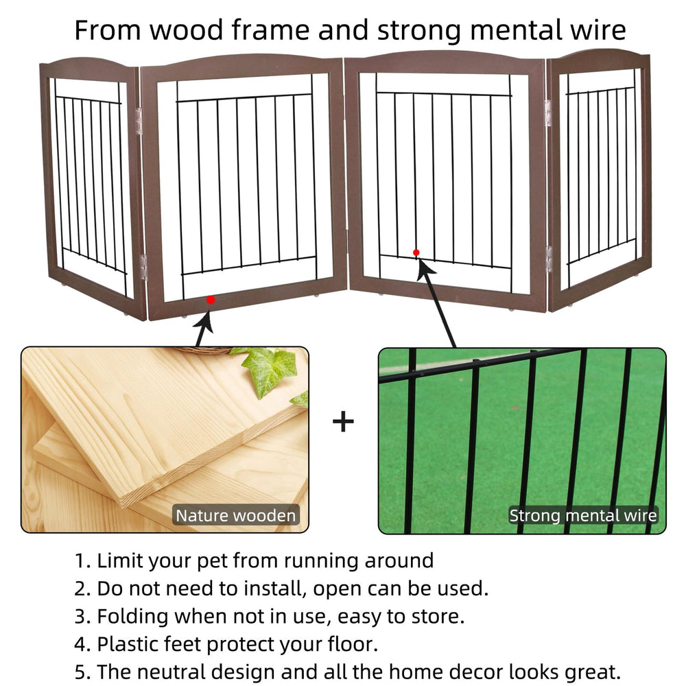 ZJSF pet fence collapsible design shows quick setup and easy storage.