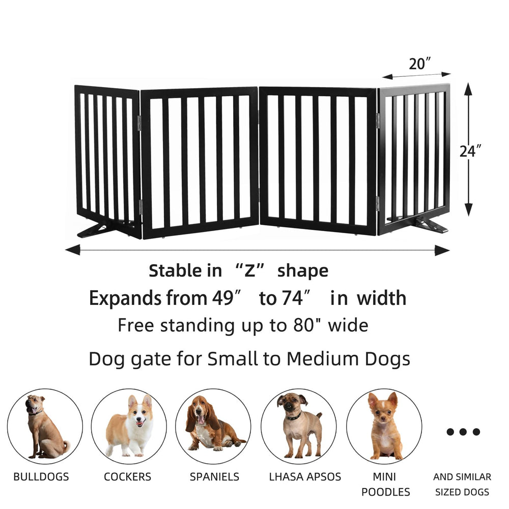 ZJSF pet gate by stairs offers safe boundaries for curious dogs.