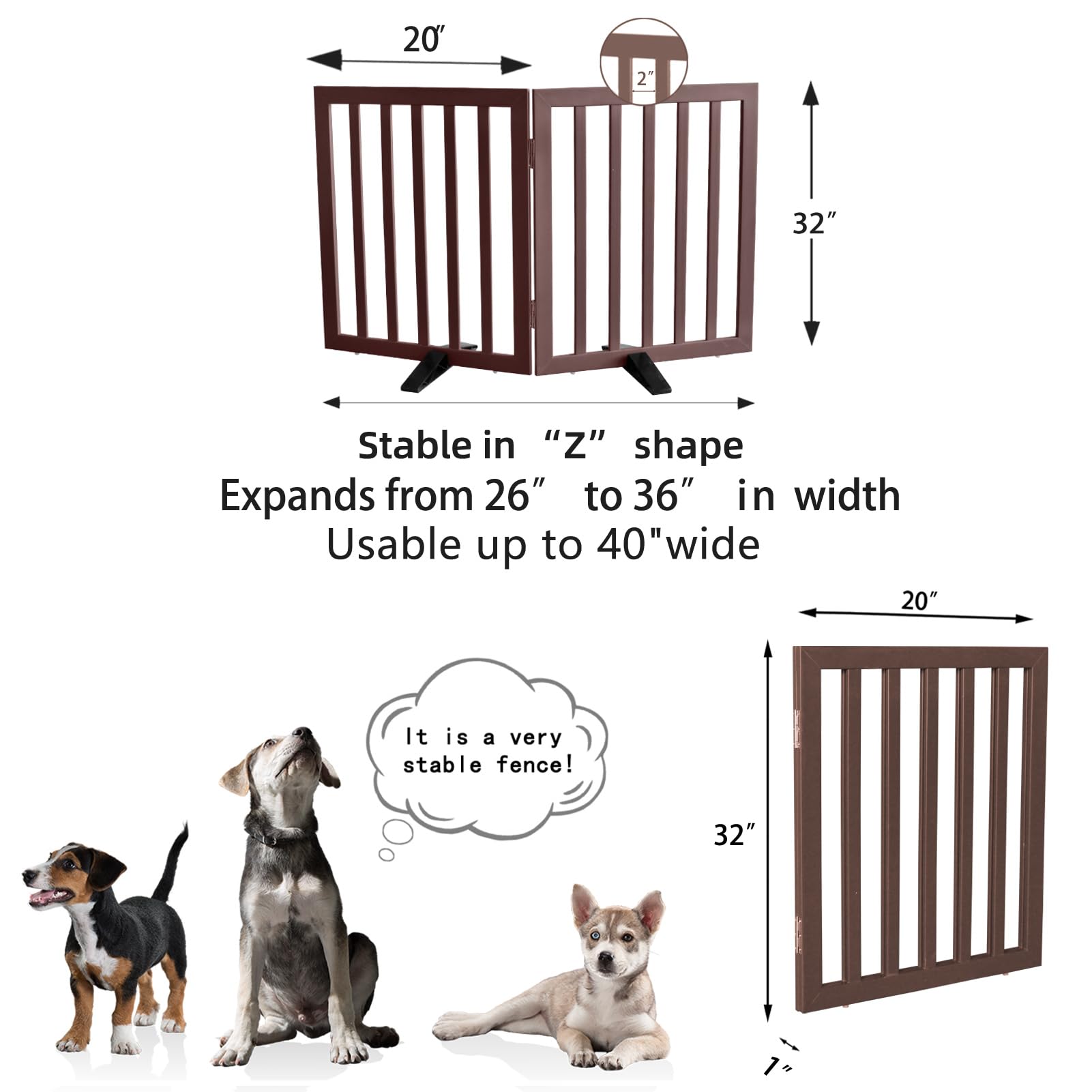 ZJSF gate by stairs or doorway showing open width