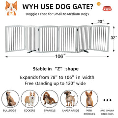ZJSF gate features non-slip rubber feet to protect floors.