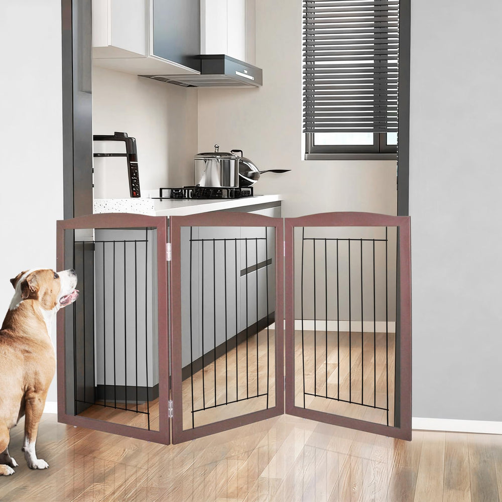 ZJSF three-panel gate expands into a wide Z-shape for hallways