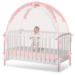 Zkaitoy Crib Tent auto-pop open for quick setup