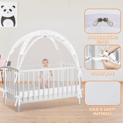 Zkaitoy crib tent easy install process; hassle-free nursery setup.