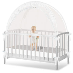 Zkaitoy crib tent pop-up breathable cover; quick setup for safer naps.