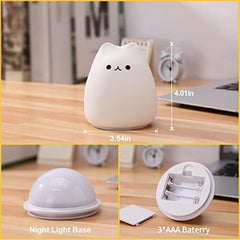 ZKLiLi cat night light silicone finish for nurseries and child rooms