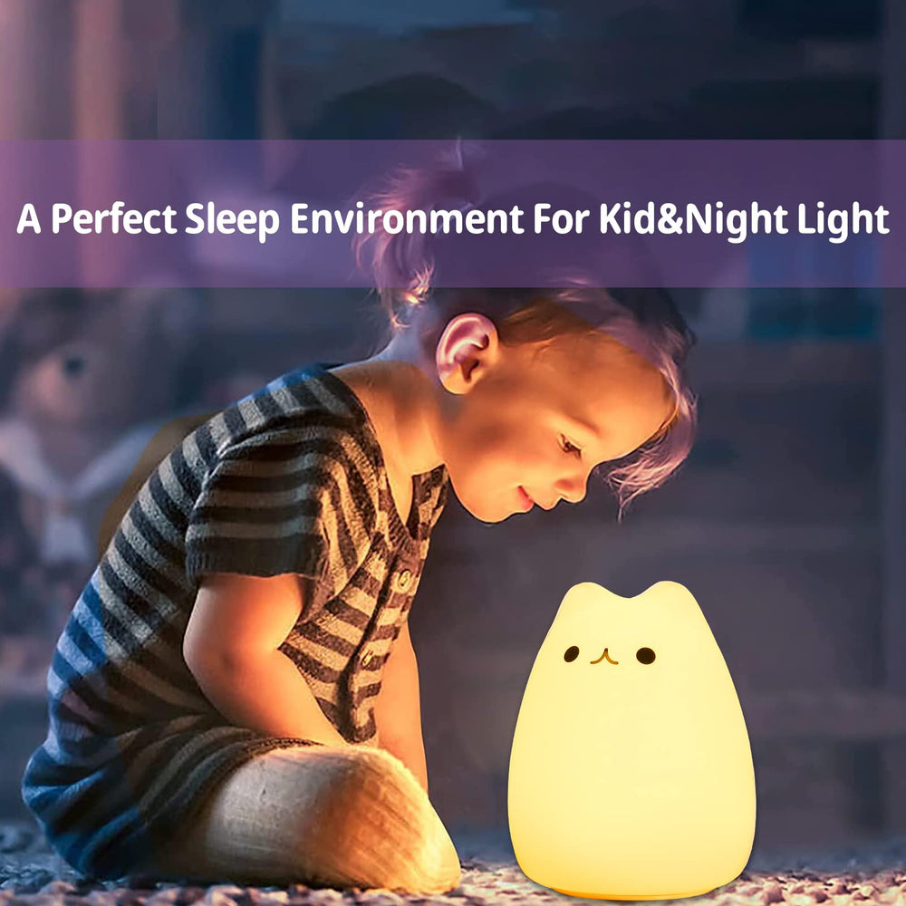 ZKLiLi USB-rechargeable cat night light designed for portable night illumination.