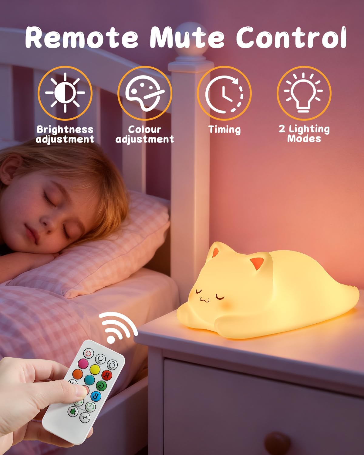 ZKLiLi night light in a nursery, creating a calming, newborn-friendly atmosphere.