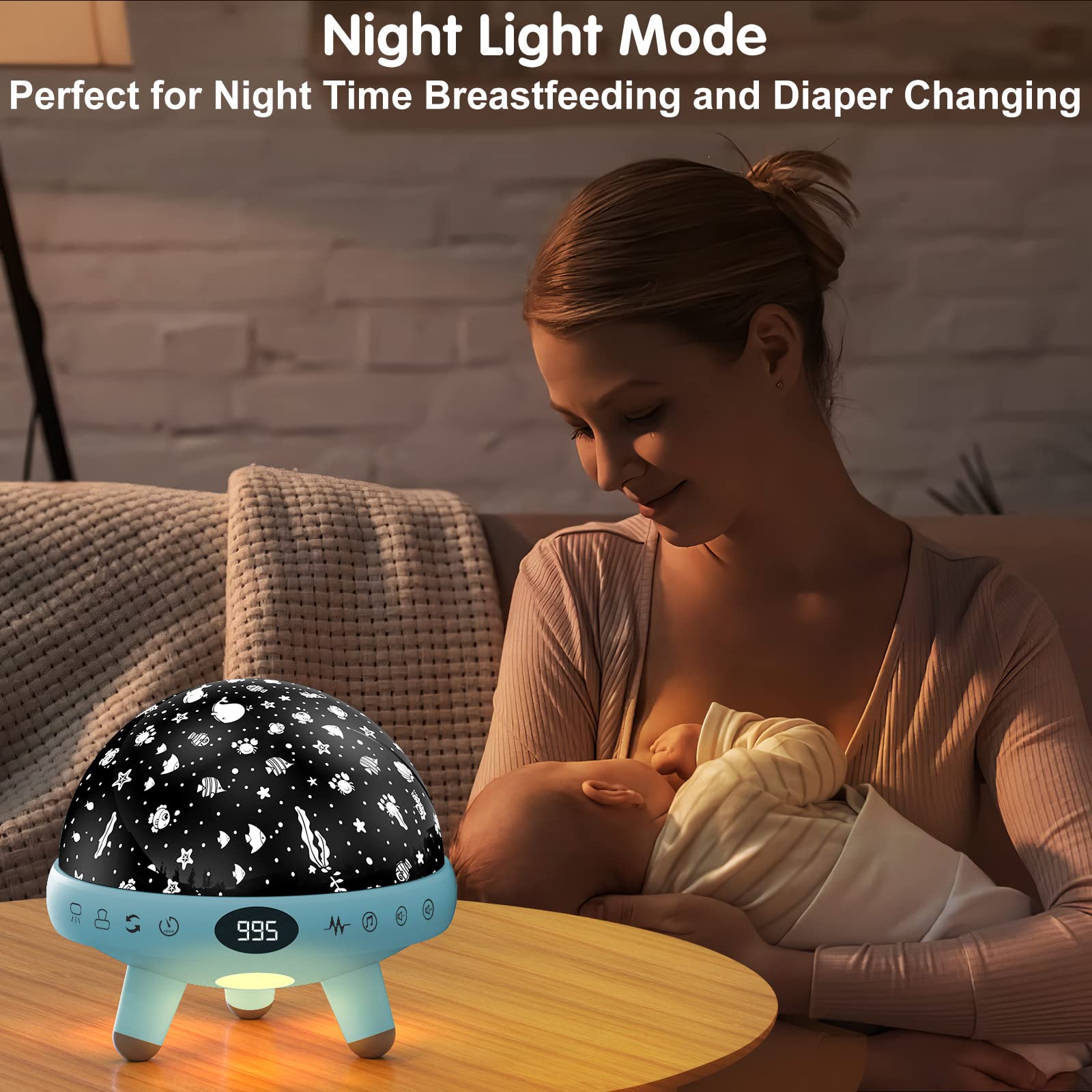 ZKYQSHDHX 360-degree rotation provides immersive ceiling projections